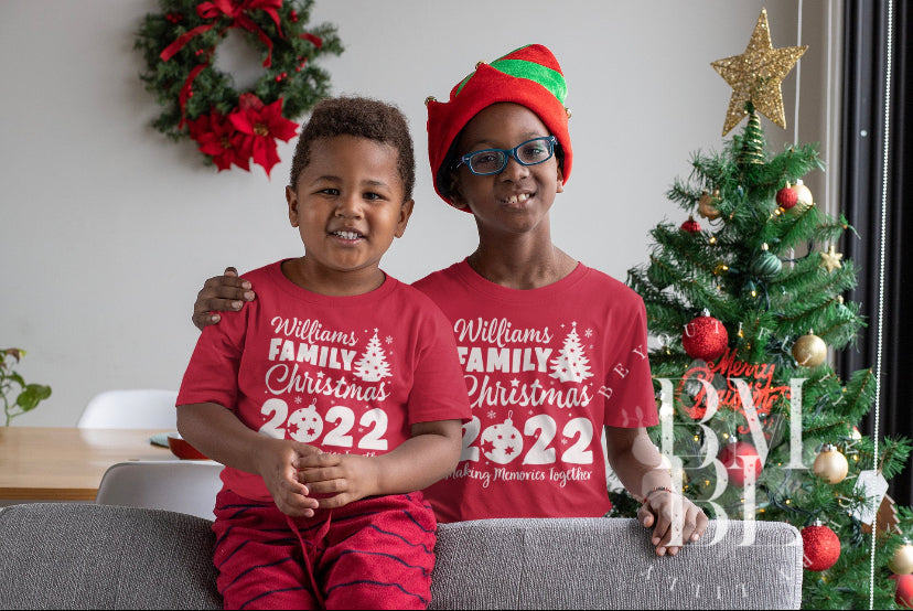 Personalized Family Christmas Tees