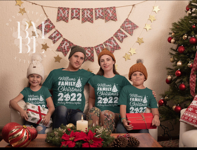 Personalized Family Christmas Tees