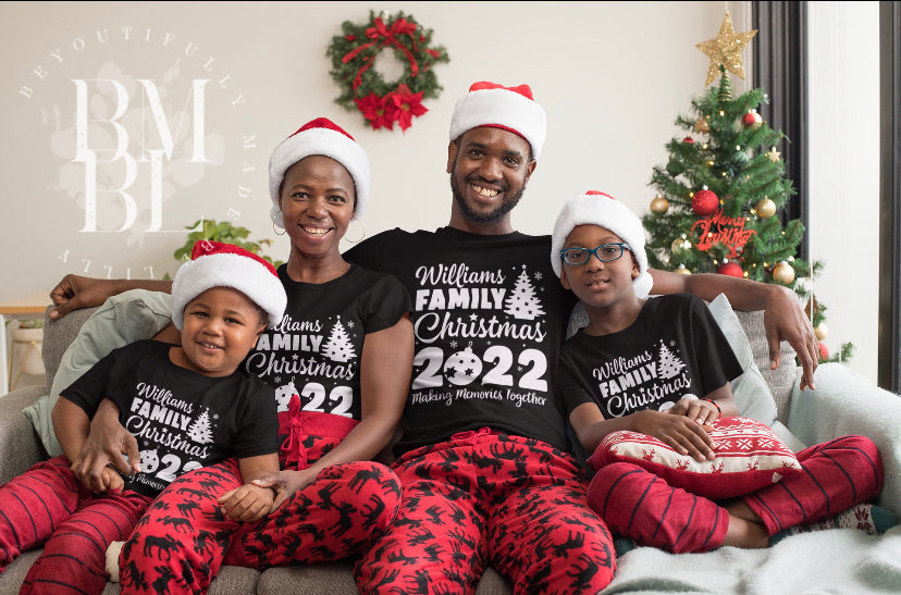 Personalized Family Christmas Tees